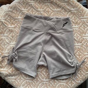 Flag nor Fail Ribbed Side Tie Shorts